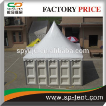 Pagoda tent with solid wall for event, warehouse